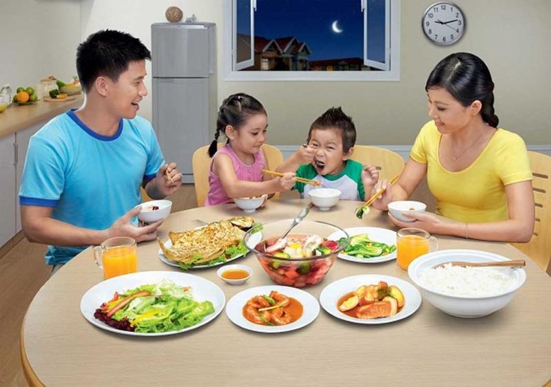 Tổ Chức Bữa ăn Gia đinh Văn Hoa Va Dinh Dưỡng Hợp Ly
